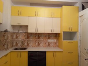 wooden modular kitchen